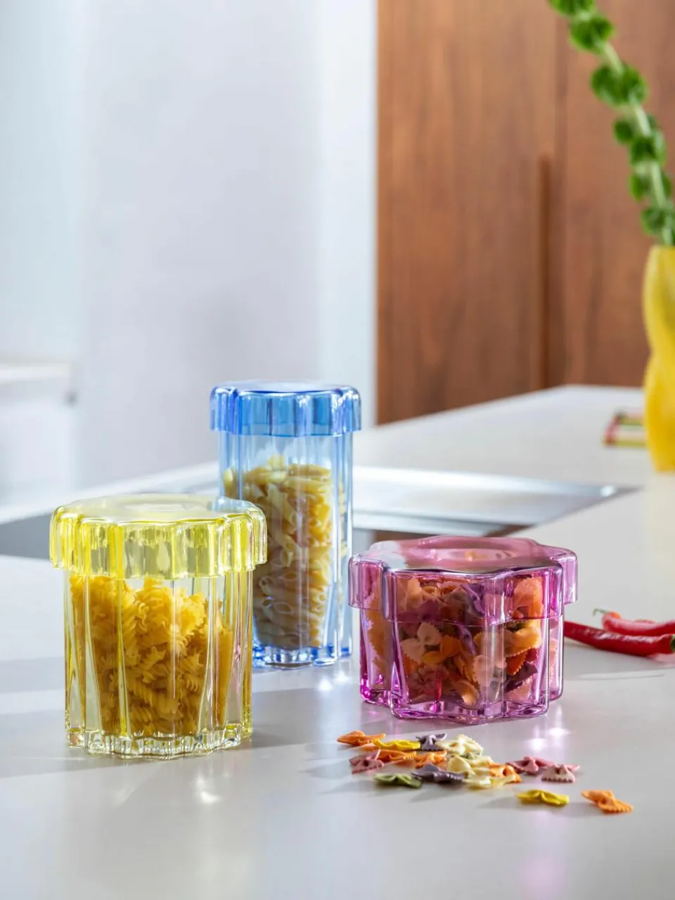 Handgemaakte glas-opbergpot Astral^&k Amsterdam Hot