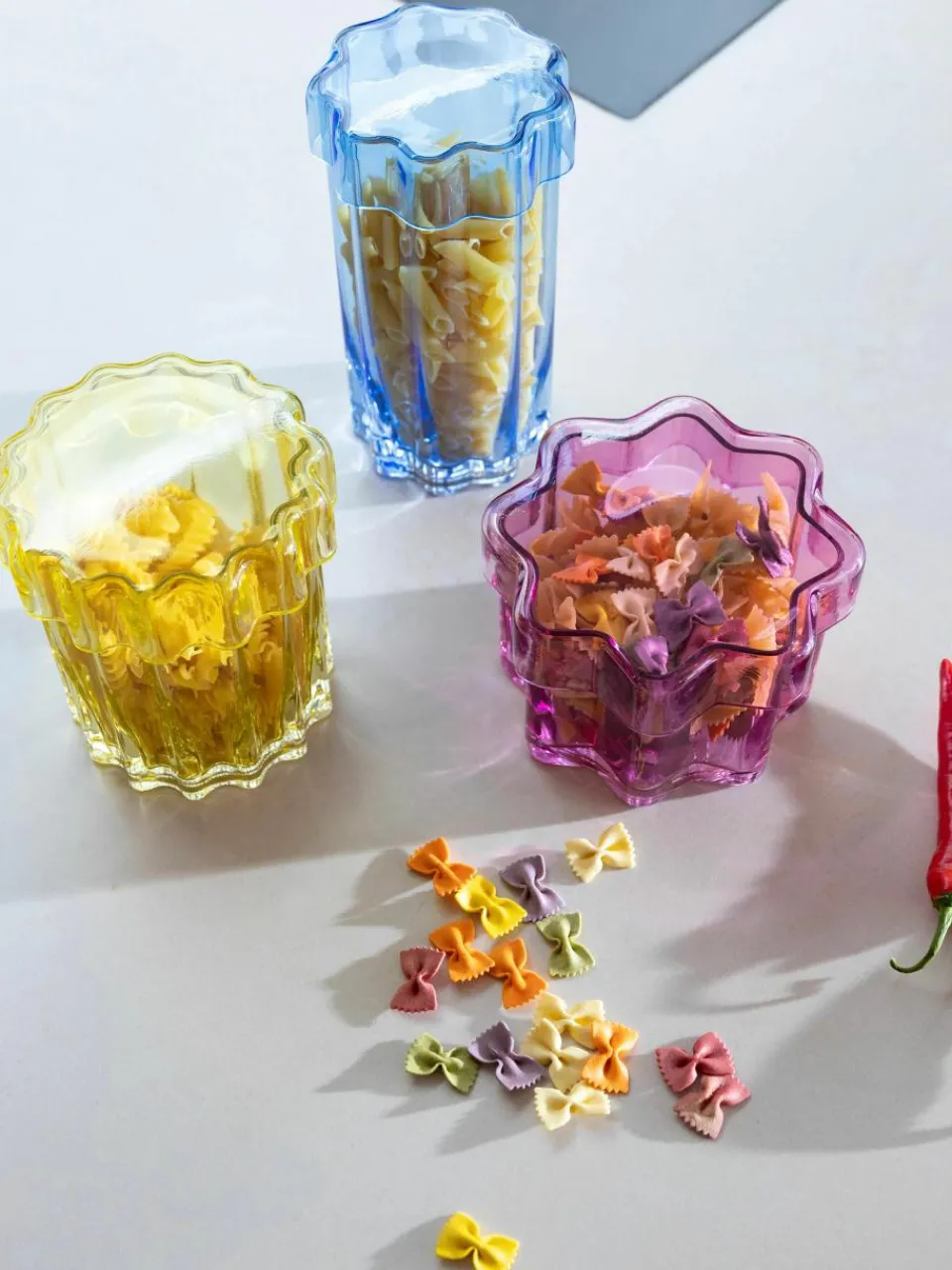Handgemaakte glas-opbergpot Astral^&k Amsterdam Hot