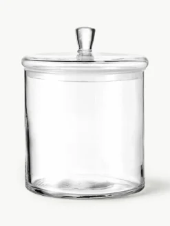 Handgemaakte glazen opbergpot Top, in verschillende formaten^LEONARDO Outlet