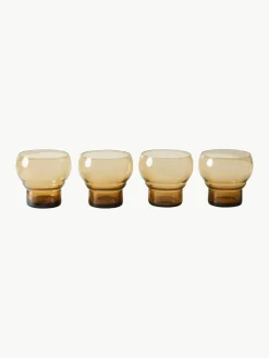 Handgemaakte glazen 70's, 4 stuks^HKLIVING Outlet