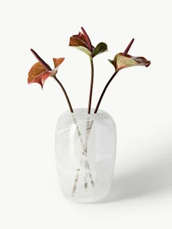 Handgemaakte glazen vaas Helvi, H 30 cm^Westwing Collection Discount