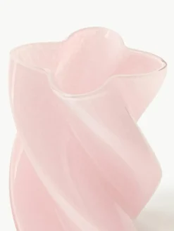 Handgemaakte glazen vaas Marshmallow, H 20 cm^&k Amsterdam Best