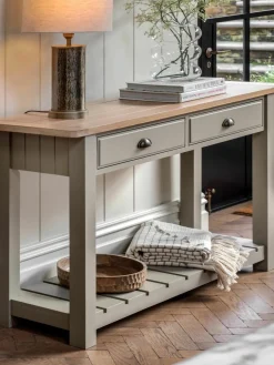 Handgemaakte houten wandtafel Eton^Westwing Fashion