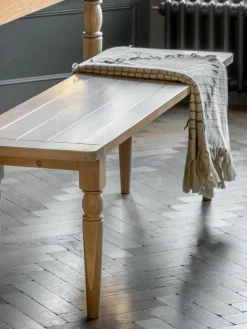 Handgemaakte houten zitbank Eton^Westwing Sale