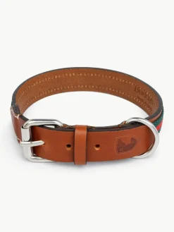 Handgemaakte huisdier halsband Baseball, in verschillende formaten^Buddys Dogwear Online