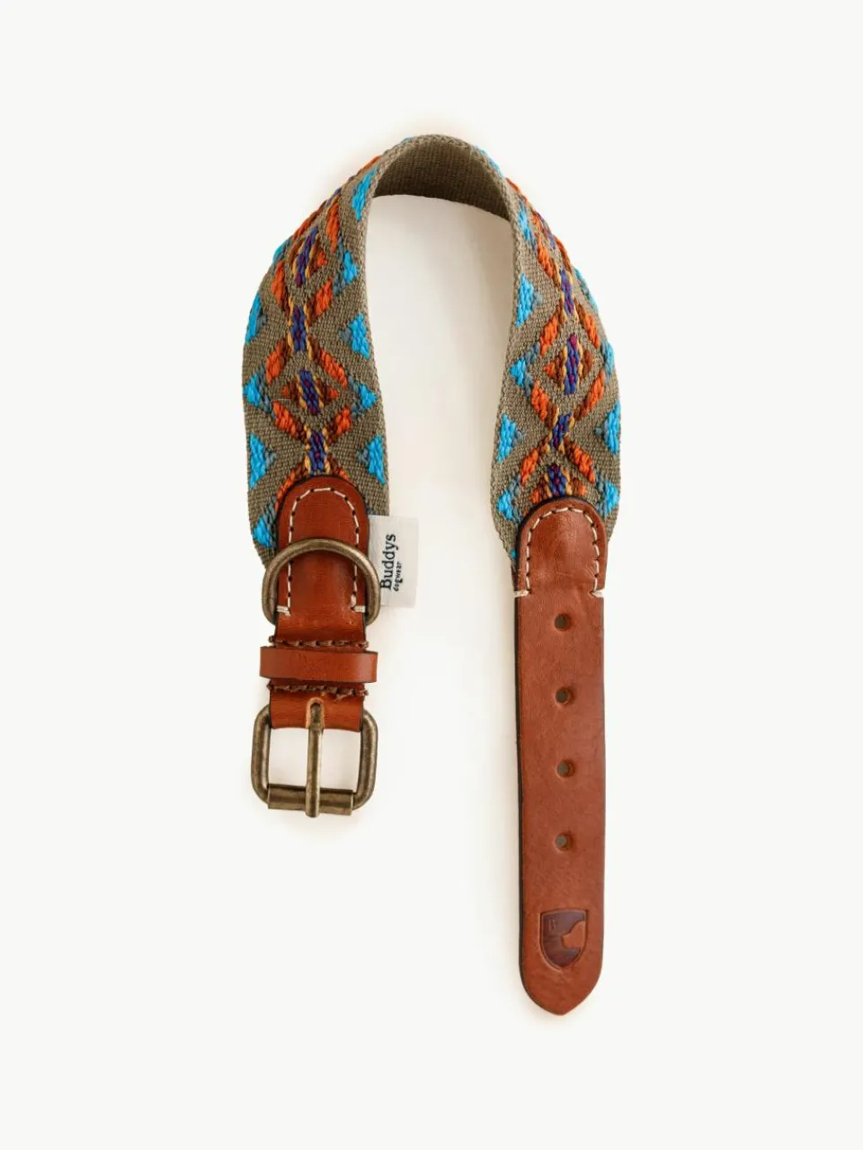 Handgemaakte huisdierhalsband Etna, in verschillende formaten^Buddys Dogwear Fashion