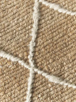 Handgemaakte jute deurmat Kunu^Westwing Collection Best