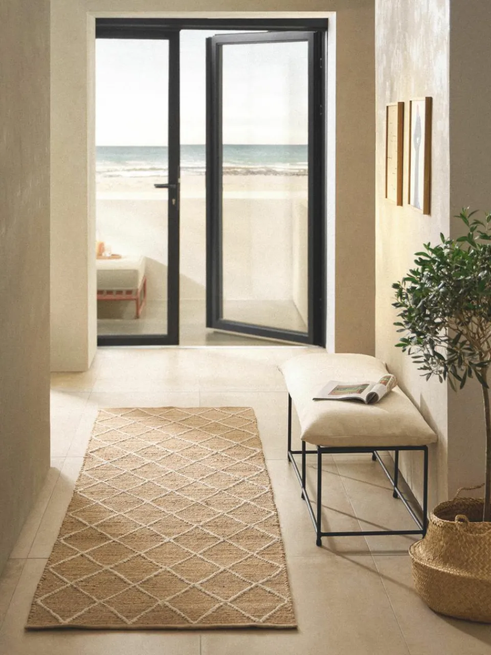 Handgemaakte jute loper Kunu^Westwing Collection Clearance
