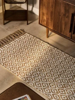 Handgemaakte juten loper Ramos^Westwing Collection Outlet