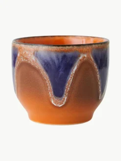 Handgemaakte keramische koffiebekers 70's, set van 4^HKLIVING Best