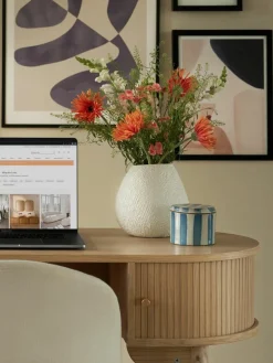 Handgemaakte keramische vaas Wendy, H 20 cm^Westwing Collection Outlet