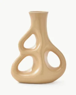 Handgemaakte keramische vaas Three Ears, H 21 cm^Pols Potten Discount
