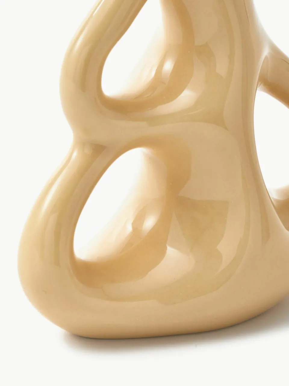 Handgemaakte keramische vaas Three Ears, H 21 cm^Pols Potten Discount