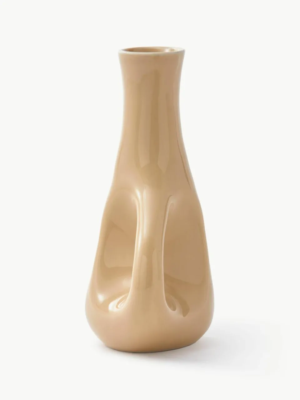 Handgemaakte keramische vaas Three Ears, H 21 cm^Pols Potten Discount