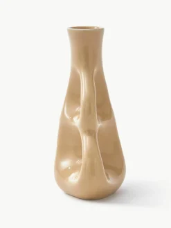 Handgemaakte keramische vaas Three Ears, H 21 cm^Pols Potten Discount