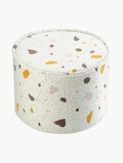 Handgemaakte kinderpoef Sugar van bouclé, Ø 40 cm^Wigiwama Online