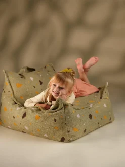 Handgemaakte kinderzitzak Sugar van bouclé^Wigiwama Hot