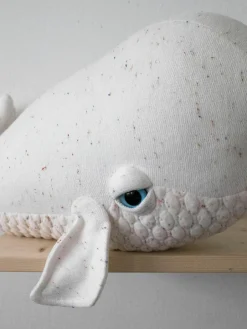 Handgemaakte knuffelkussen Beluga, in verschillende formaten^BigStuffed Best