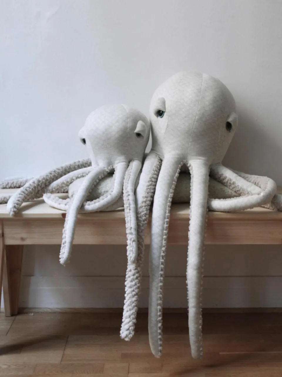 Handgemaakte knuffelkussen Octopus, H 85 cm^BigStuffed Hot