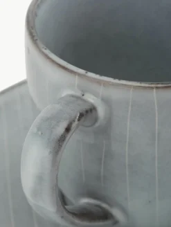 Handgemaakte koffiekopje met schoteltje Nordic Sea^Broste Copenhagen New