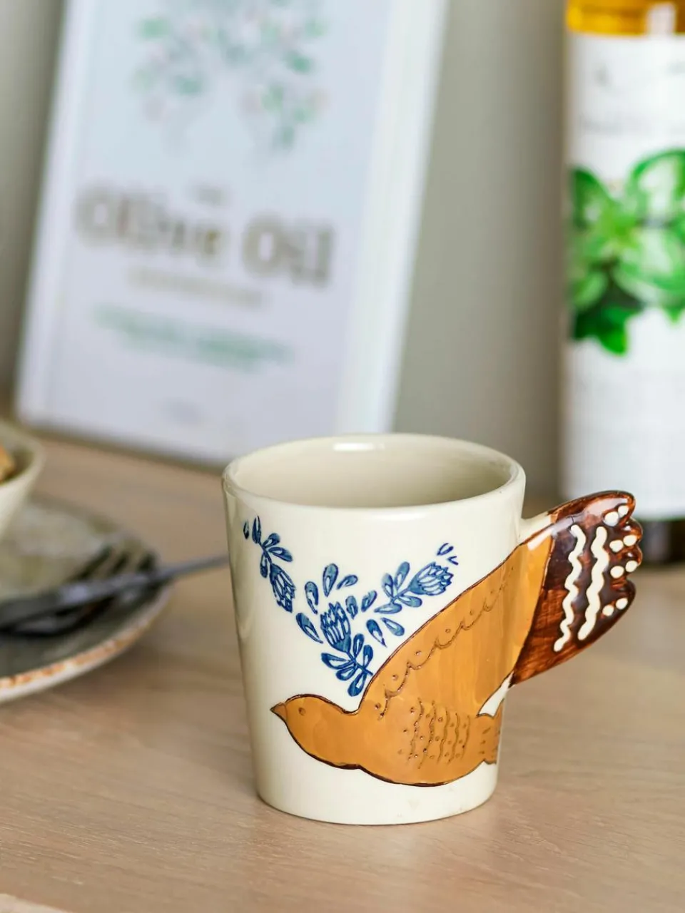 Handgemaakte kopje Hezha^Bloomingville Fashion