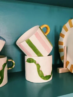 Handgemaakte kopje Ribbon^Anna + Nina Outlet