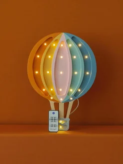 Handgemaakte LED-kinderlamp Hot Air Baloon met timerfunctie en afstandsbediening, dimbaar^Little Lights New