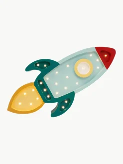 Handgemaakte LED-kinderlamp Space Rocket met timerfunctie en afstandsbediening, dimbaar^Little Lights Outlet