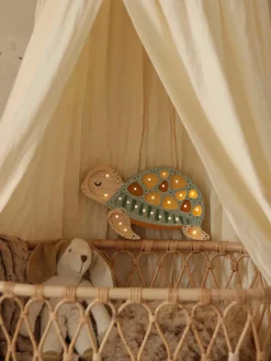 Handgemaakte LED-kinderlamp Turtle met timerfunctie en afstandsbediening, dimbaar^Little Lights New