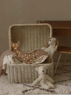 Handgemaakte LED-kinderlamp Whale met timerfunctie en afstandsbediening, dimbaar^Little Lights Clearance