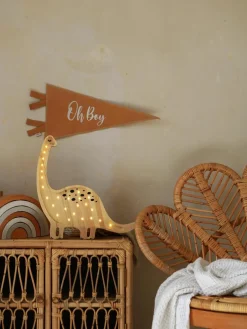 Handgemaakte LED-kinderlamp Diplodocus met timerfunctie en afstandsbediening, dimbaar^Little Lights Sale