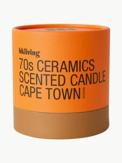 Handgemaakte 2-lonts geurkaars 70's (saliekleurig & rozenblaadjes)^HKLIVING Discount