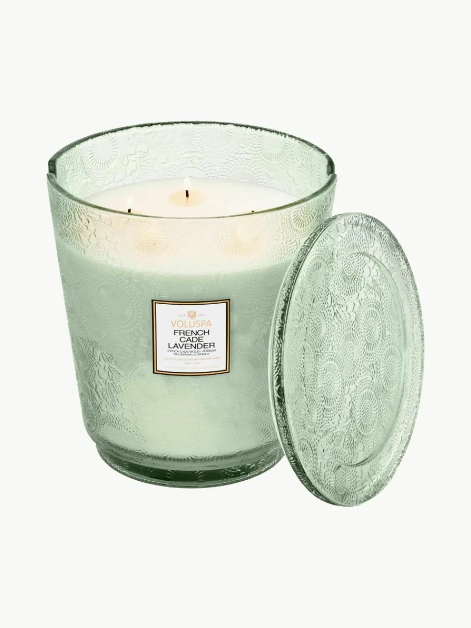 Handgemaakte 5-lonts geurkaars Japonica Collection (cade hout, verbena & lavendel)^Voluspa Online