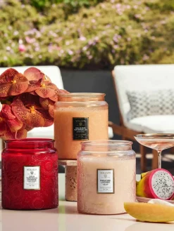 Handgemaakte 2-lonts geurkaars Japonica Collection (goji bes, mango & tarocco sinaasappel)^Voluspa Discount