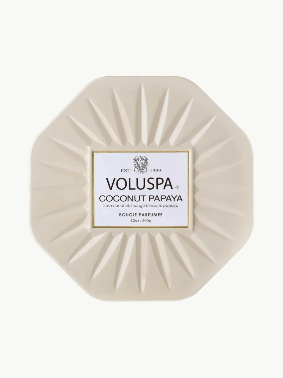 Handgemaakte 3-lonts geurkaars Bougie Parfumee (kokosnoot, mangobloesem & papaja)^Voluspa Hot