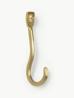 Handgemaakte messing wandhaken Curvature, 3 stuks^ferm LIVING Clearance