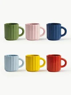 Handgemaakte mokken Tube, set van 6^&k Amsterdam Discount