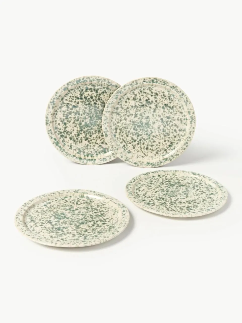 Handgemaakte ontbijtbord Bernardo, 4 stuks^Westwing Collection Outlet