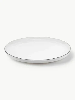 Handgemaakte ontbijtborden Salt van porselein, 4 stuks^Broste Copenhagen Fashion