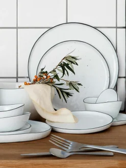 Handgemaakte ontbijtborden Salt van porselein, 4 stuks^Broste Copenhagen Fashion