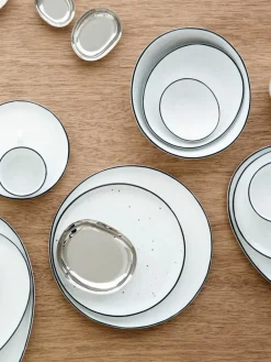 Handgemaakte ontbijtborden Salt van porselein, 4 stuks^Broste Copenhagen Fashion