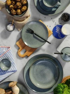 Handgemaakte ontbijtset Nordic Sea, 4 personen (12-delig)^Broste Copenhagen Hot