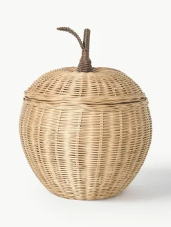 Handgemaakte opbergmand Apple van rotan^ferm LIVING Kids Hot