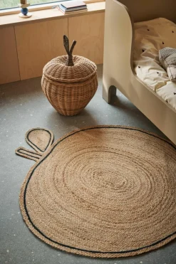 Handgemaakte opbergmand Apple van rotan^ferm LIVING Kids Hot