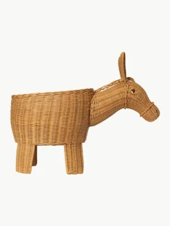 Handgemaakte opbergmand Donkey van rotan^ferm LIVING Kids New
