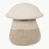 Handgemaakte opbergmand Mushroom met deksel, H 38 cm^Lorena Canals Outlet