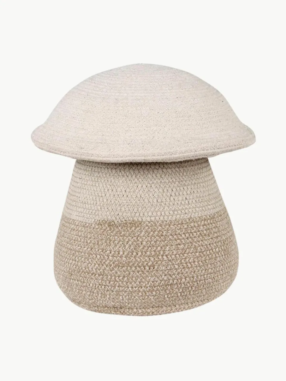 Handgemaakte opbergmand Mushroom met deksel, H 38 cm^Lorena Canals Outlet