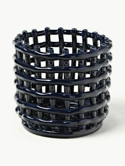 Handgemaakte opbergmand Nalan van keramiek, H 15 cm^ferm LIVING Online
