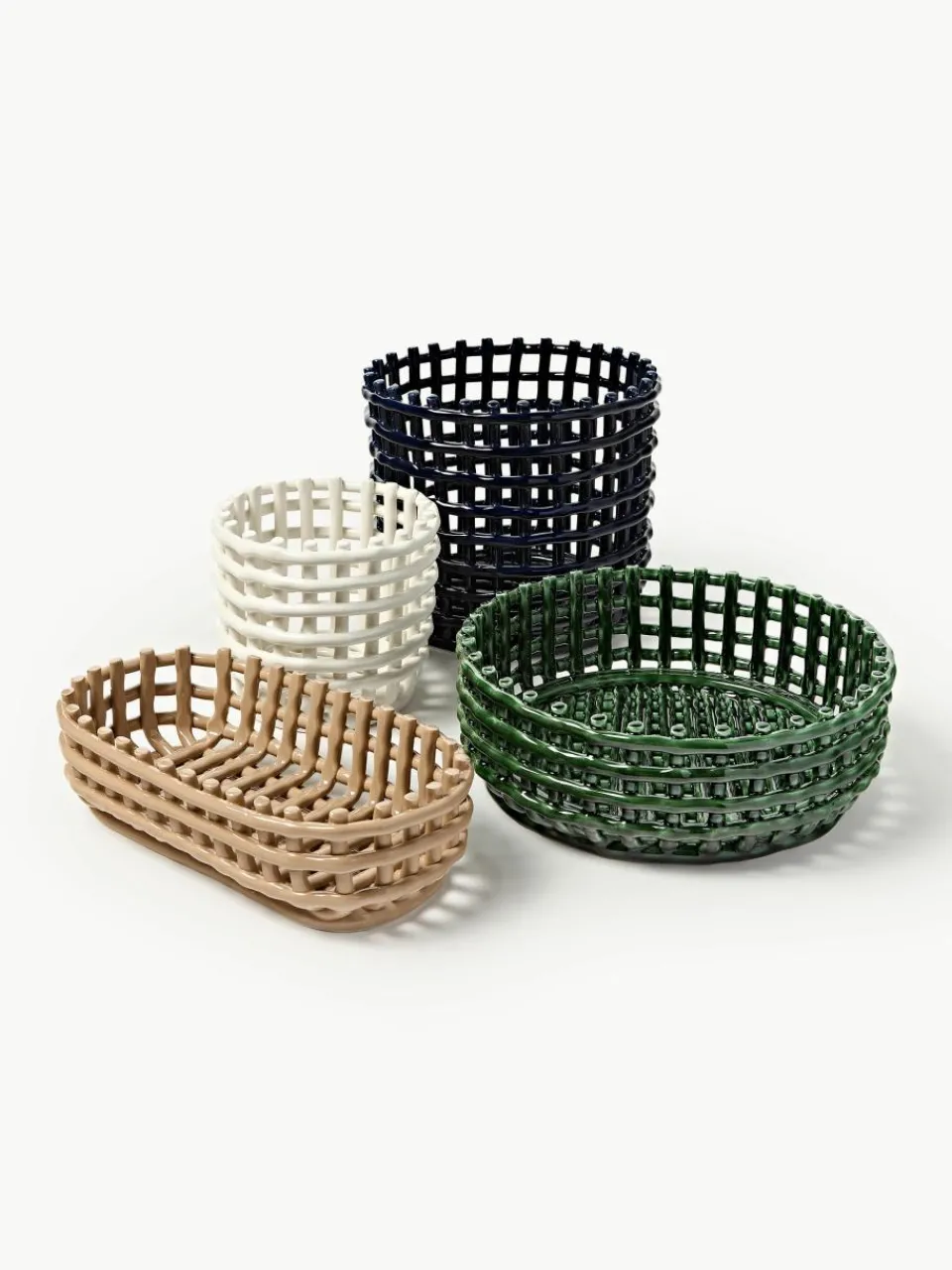 Handgemaakte opbergmand Nalan van keramiek^ferm LIVING Outlet