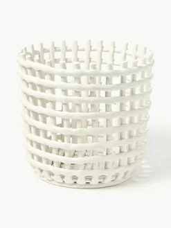 Handgemaakte opbergmand Nalan van keramiek, H 32 cm^ferm LIVING New